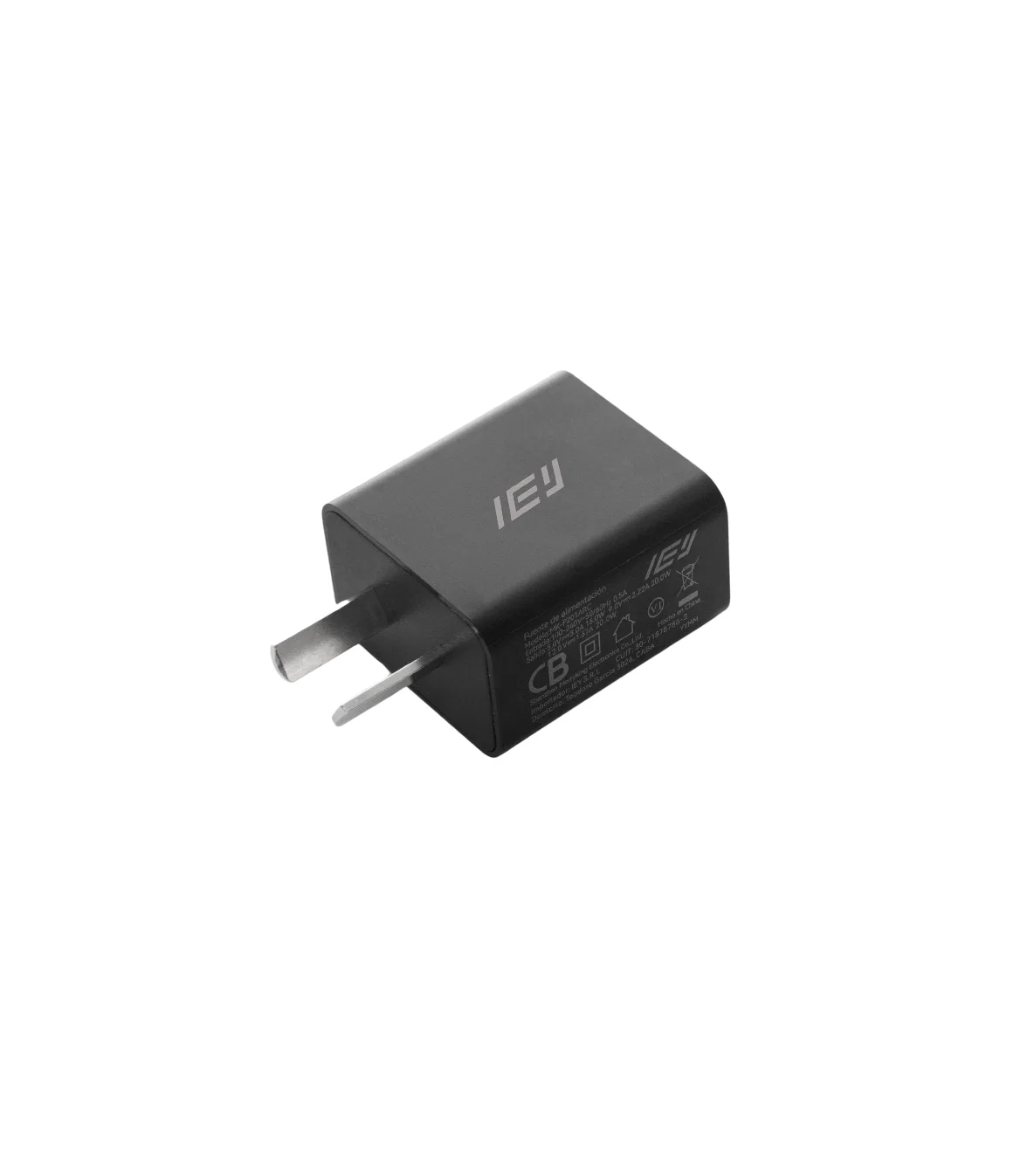 cargador de pared usb c 20w iey 🔌 negro cargador de pared usb c 20w iey 🔌 negro