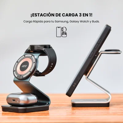 estación de carga inalámbrica 3 en 1 🔋 estación de carga inalámbrica 3 en 1 🔋