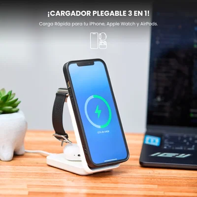 cargador inalámbrico plegable 3 en 1 🔋 cargador inalámbrico plegable 3 en 1 🔋