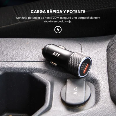 cargador auto de 30w + cable baseus 60w 🔋 cargador auto de 30w + cable baseus 60w 🔋