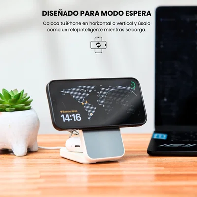 cargador inalámbrico plegable 3 en 1 🔋 cargador inalámbrico plegable 3 en 1 🔋