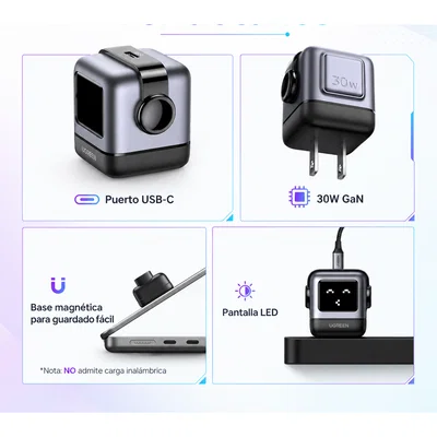cargador robot ugreen uno usb c 30w 🤖⚡ cargador robot ugreen uno usb c 30w 🤖⚡