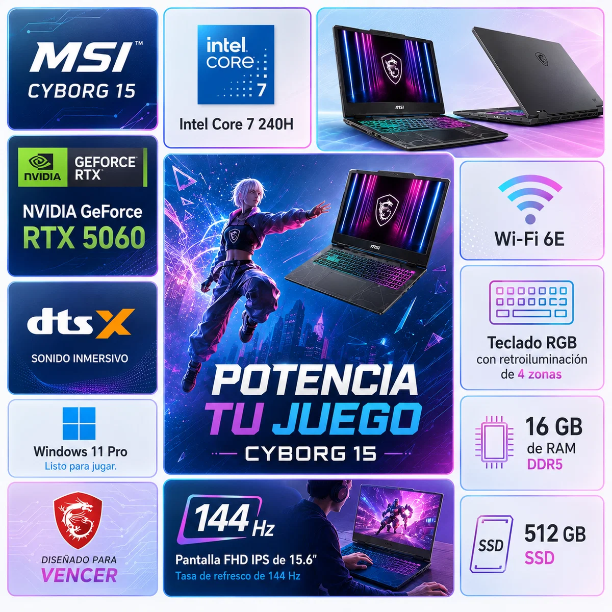 msi cyborg i7 240h 144hz rtx 5060 16gb 512gb ssd msi cyborg i7 240h 144hz rtx 5060 16gb 512gb ssd